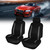 4pcs set Car Auto Seat Head Rest Covers Protectors Universal Accessory(Gray 

+ Black )