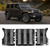 3pcs Middle Mesh Insert Grille Grill Cover Black Racing Fit for Jeep Wrangler JL 2018 +