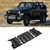 3pcs Middle Mesh Insert Grille Grill Cover Black Racing Fit for Jeep Wrangler JL 2018 +