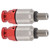 2pcs M5x0.8 Aluminium Alloy Fork Air Bleeder Pressure Relief Valve Replacement for CRF150R CR125R CR250R CRF250R Red