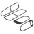 4Pcs Interior Door Handle Frame Inner Pull Trim Soft Real Carbon Fiber Decorative Cover