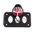 Universal Side Mount Motorcycle Tail Light License Plate Lamp with Bracket