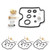 4 Sets Overhaul Carburetor Repair Rebuild Kit Fit for Suzuki GSX750F Katana / GSF1200 Bandit