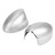 2pcs ABS Chrome Plating Right Left Door Rear View Wing Mirror Cover Cap Fits for Cooper 2001-2006