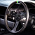 350mm/14in for GReddy Style 6-Bolt Half Dish Black Leather Racing Steering Wheel W/ Horn