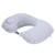 Inflatable Air Pillow U Shaped Press Automatic Inflation for Airplane Car Office Train HomeGray