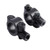 2Pcs Black Universal Motorcycle Handlebar Mirror Mount 10mm 7/8" Aluminum Clamp