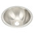 RV Kitchen Sink 304 Stainless Steel Wiredrawing Smoothing Space Saving Round RV Sink for Camper Boat