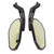 1 Pair Rearview Side Mirrors Rotatable Side Mirror for CB1000R Shadow XL1000V Silver Wing Yellow Glass