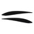 2Pcs Front Headlight Eyebrow Eye Lid Cover Trim Glossy Black for MK4 9N3 All Model 2005‑2009