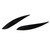 2Pcs Front Headlight Eyebrow Eye Lid Cover Trim Glossy Black for MK4 9N3 All Model 2005‑2009