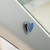5Pcs Bling Heart Charm Hooks Self-Adhesive Crystal Auto Hangers Car Hooks on Dashboard for Keys Face Cover Earphone Charging Cable