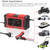Motorcycle Battery Chargers 12V6A Full Automatic Smart Battery Chargers Maintainer Portable Trickle Chargers Battery Desulfator