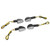 4 Pcs Motorcycle Turn Signal Lamp 10mm Mounting Hole Turning Indicator Light Blinker Replacement for Suzuki Black Transparent Shell