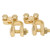 2pcs Car Battery Connector Brass Positive Negative Battery Terminal For RV ATV Boat