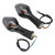 2pcs Motorcycle Turn Signal Light Front Indicator Blinker Replacement for CB500X CB1300 NC700 2013‑2020Black