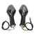 2pcs Motorcycle Turn Signal Light Front Indicator Blinker Replacement for CB500X CB1300 NC700 2013‑2020Black