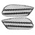 1 Pair Front Bumper Fog Light Grille Black Replacement For Benz E‑Class Coupe W207 A207 C207 AMG Line 2013 to 2016