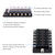 12 Way Blade Fuse Box Holder Fuse Blocks with Red LED Indicator 10Pcs Fuses 10Pcs Terminals for Car Boat Marine Caravan Truck 12V 24V