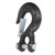3/8in Clevis Safety Hook Steel 18000lbs Limit Capacity Antirust for Port Off Road Rescue LiftingBlack