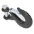 3/8in Clevis Safety Hook Steel 18000lbs Limit Capacity Antirust for Port Off Road Rescue LiftingBlack