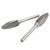 Single Double Cut Carbide Burrs Rotary Files 14mm Cutter Dia 6mm Shank Multipurpose for Metalwork Wood Carving Grinding