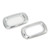 Pair Side LED Marker Light Covers Chrome Bezels Waterproof Heat Resistant Self Adhesive for CRV 20022006