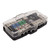 Car Audio Fuse Holder ANL Stereo Fuse Holder 2 Inlet 4 Outlet with LED Display for Cars SUVs Buses RVs Yachts Boats
