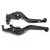 Adjustable Brake Clutch Levers CNC Aluminum Alloy Replacement for Yamaha MT25 MT‑03 R25 R3Black