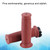 2pcs 7/8in Vintage Rubber Throttle Handlebar Anti-Slip Motorcycle Handle Grip Fit for Honda(marron )