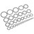 435pcs O Ring Seal Kit Rubber Heat Resistant AC Seal Washers Assortment Replacement for Komatsu PC Excavator