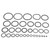 435pcs O Ring Seal Kit Rubber Heat Resistant AC Seal Washers Assortment Replacement for Komatsu PC Excavator