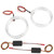 2pcs Car LED Light Guide Angel Eyes Halo Ring Headlight Lamp Daytime Running Light 9‑36V for Vehicle Yellow