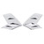 2Pcs/Set Front Fog Lamp Eyebrow Cover Trim ABS Electroplating Replacement for RAV4 2019‑2020