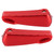Pair Rear Foot Pegs Pedal Pad Motorcycle Folding Footrest Fit for Vespa GT/GTS/GTVRed