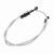 90cm Motorcycle Braided Stainless Steel Brake Clutch Oil Hose Line Pipe Silver