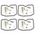 4 Sets Motorcycle Carburetor Rebuild Kit Fixing Parts Fit for Suzuki GSF600S BANDIT 1996-2003