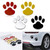 2Pcs/Set Car Sticker Cool Design Paw 3D Animal Dog Foot Prints Footprint Decal Car Stickers