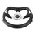 13in 320mm Universal Aluminum PU Leather Car Sport Racing Drift Steering Wheel Silver