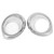 2Pcs/Set Car Front Fog Light Frame Cover Trim ABS Electroplating Replacement for Pilot 2019‑2020