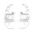 1 Pair Steering Wheel Paddle Shifter Extension Aluminum Alloy Replacement for Sagitar GLI 2016‑2019Silver
