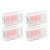 4 Pcs Interior LED Lights Bulbs Trunk Frunk Door Puddle Foot Well Light Bulb Kit Replacement for Tesla Model 3 Y S X Red