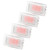4 Pcs Interior LED Lights Bulbs Trunk Frunk Door Puddle Foot Well Light Bulb Kit Replacement for Tesla Model 3 Y S X Red