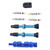 1.6in Tubeless Valve Stem French Type Aluminum Alloy Accessories for Road Bicycles Mountain BikesBlue