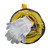 Car Towing Rope 5meters 8T Load Bearing Polyester Material Heavy Duty Tow Strap with Hooks for Emergency Yellow and Gloves