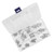 12 Sizes Stainless Steel Clevis Pin Single Hole Flat Head T Shape Round Pin Assortment Kit for Car 64pcs
