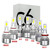 2Pcs Car LED Headlight Bulbs LED Driving Lamp All-in-one Conversion Kit H4 36W 6000LM