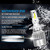 2Pcs Car LED Headlight Bulbs LED Driving Lamp All-in-one Conversion Kit H4 36W 6000LM