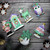 6 Pcs Christmas Resin Pendant Christmas Tree Santa Elk Hanging Ornaments Xmas Tree Decoration Holiday Gift