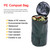 Organic Waste Kitchen Garden Yard Compost Bag Environmental PE Cloth Planter (45 x 80cm)